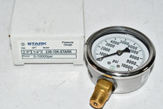 NEW Stark Industries 23B-10K Pressure Gauge 10,000 PSI 2-1/2'' 1/4'' NPT