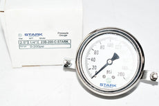 NEW Stark Industries 23B-200-C Pressure Gauge 2-1/2'' 1/4'' 0-200 psi
