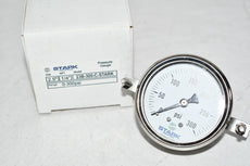 NEW Stark Industries 23B-300-C 2-1/2'' Pressure Gauge 0-300 PSI 1/4'' NPT