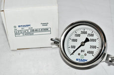 NEW Stark Industries 23B-4K-C Pressure Gauge 0-4000PSI 2-1/2'' 1/4'' NPT