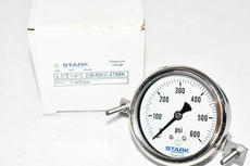 NEW Stark Industries 23B-600-C 2.5'' 2-1/2'' Pressure Gauge 0-600 PSI 1/4'' NPT