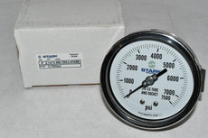 NEW Stark Industries 46S-7500-C 4'' 1/4'' NPT Pressure Gauge 7500 PSI