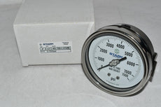 NEW Stark Industries 46S-7500-C 4'' 4.00 1/4'' NPT Pressure Gauge 0-7500 PSI