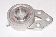 NEW SUC207-20 Corrosion Resistant 3-Bolt Flange Ball Bearing, 1-1/4'' Bore Stainless