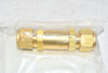 NEW Swagelok B-8C-1/3 Brass Poppet Check Valve, Fixed Pressure, 1/2 in. Tube Fitting, 1 psig