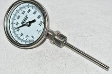 NEW WIKA 0-200 DEG F BiMetal Temperature Gauge 3-1/4'' Stem