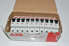 Pack of 10 NEW ABB S201-K4 Circuit Breaker, Supplementary, K Curve, 1-Pole, 4A, 480Y/277 VAC