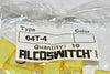 Pack of 10 NEW ALCOSWITCH 64T4 LENS SET RECT YELLOW