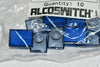 Pack of 10 NEW Alcoswitch 64T6 LENS SET RECT BLUE