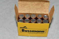 Pack of 10 NEW Bussmann NON-2-1/2 Fuse, Buss One Time