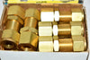 Pack of 10 NEW Swagelok B-810-71-4 Brass Pipe Adapter 1/2'' Tube 1/4'' Npt