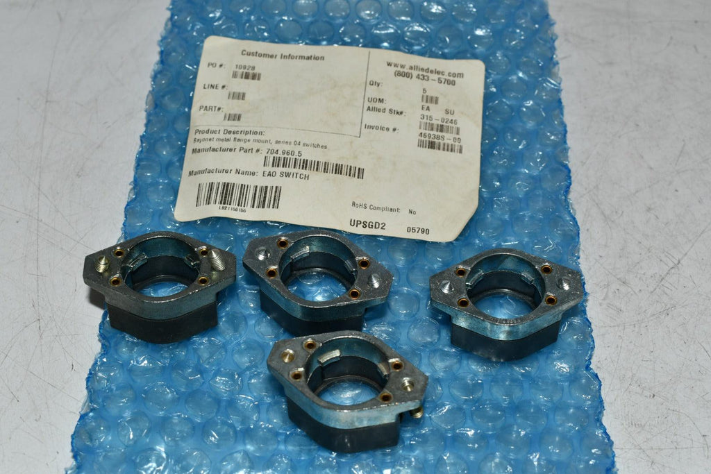 Pack of 4 NEW EAO 704.960.5 Accessory, Bayonet Flange, Series 04, Metal ...