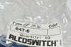 Pack of 6 NEW Alcoswitch 64T6 LENS SET RECT BLUE