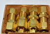 Pack of 8 NEW Swagelok B-810-71-4 Brass Pipe Adapter 1/2'' Tube 1/4'' Npt