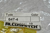 Pack of 9 NEW ALCOSWITCH 64T4 LENS SET RECT YELLOW