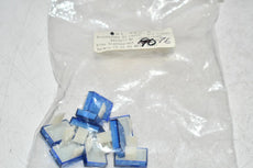 Pack of 9 NEW EAO 01-982.6 Lens, Flat, Plastic, Rect, 12.8x18.8mm, Illuminative, Transparent, Blue