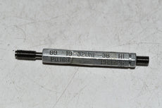 10-32 UNF-3B Thread Plug Gage GO .1697 NO Go .1726