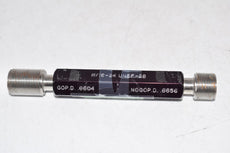 11/16-24 UNEF-2B Thread Plug Gage Assembly GOPD .6604 x NOGO PD .6656