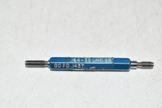 .164-32 UNC-2B Thread Plug Gage Go/No GO .1437 No .1475