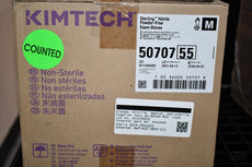 (2000) NEW Kimberly Clark 50707 Kimtech Gray Medium Powder Free Disposable Gloves 3.5 mil Thick