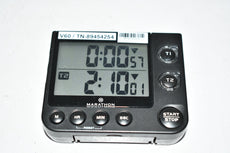 MARATHON TI030017BK 100 Hour Dual Digital Timer with Two Blinking Visual Alarms