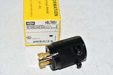NEW HUBBELL HBL7485V 15A Midget Locking Plug 3P 3W 120/240VAC ML-3P BK
