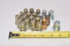 Lot of Mixed Hydraulic Couplers Stainless Steel Quick Disconnect
