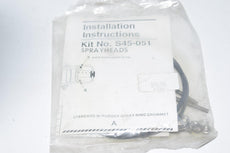 Installation Kit No. S45-051 Standard w/ Rubber Spray Ring Grommet