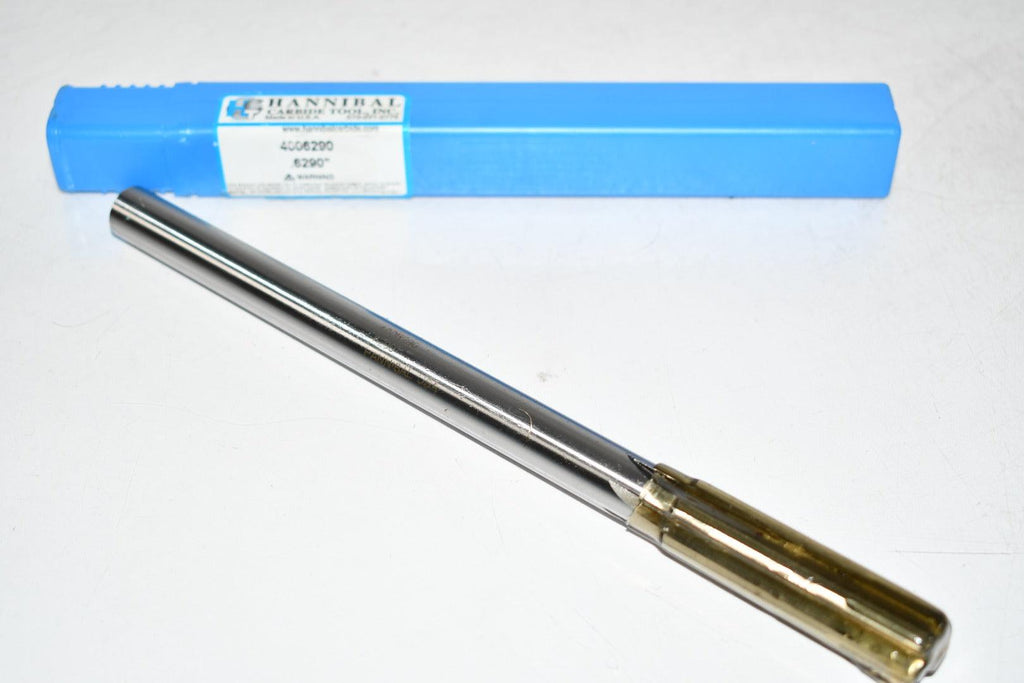 NEW Hannibal Carbide .6290 4006290 Chucking Reamer Condition_New