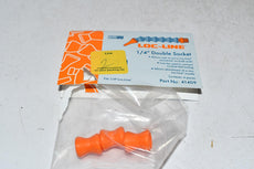 Pack of 3 NEW LOC-LINE 41409 4PCS 1/4'' DOUBLE SOCKET MODULAR COOLANT HOSE FITTING