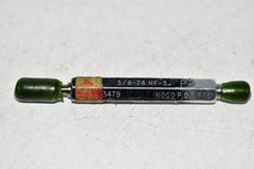 3/8-24 NF-3 Thread Plug Gage Go No Go Go pd .3479 No Go .3503