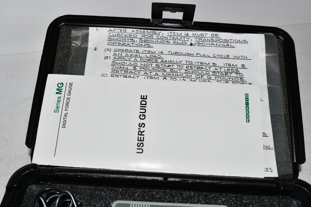 Mark10 MG100 Digital Force Gauge, 100 x 0.1 lb Condition_Used
