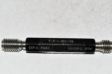 5/8-11 UNC-3B Thread Plug Gage Go Pd .5660 No Go .5714