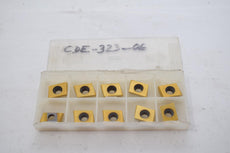 Pack of 10 NEW CDE-323-06 Indexable Carbide Inserts