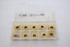 Pack of 10 NEW CDE-323-06 Indexable Carbide Inserts