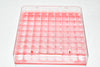 81 Vial Storage Box and Rack Red