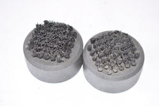 Lot of 2 Amada Strippit Wilson Punch Press Button Brushes, 1-7/8'' OD x 1-1/8'' Thick