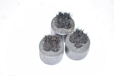 Lot of 3 Amada Strippit Wilson Punch Press Button Brushes, 1'' OD