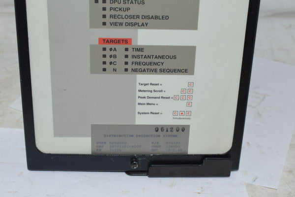 ABB DPU2000 Distribution Protection System DPU 2000 487V1401-6000 – VB ...