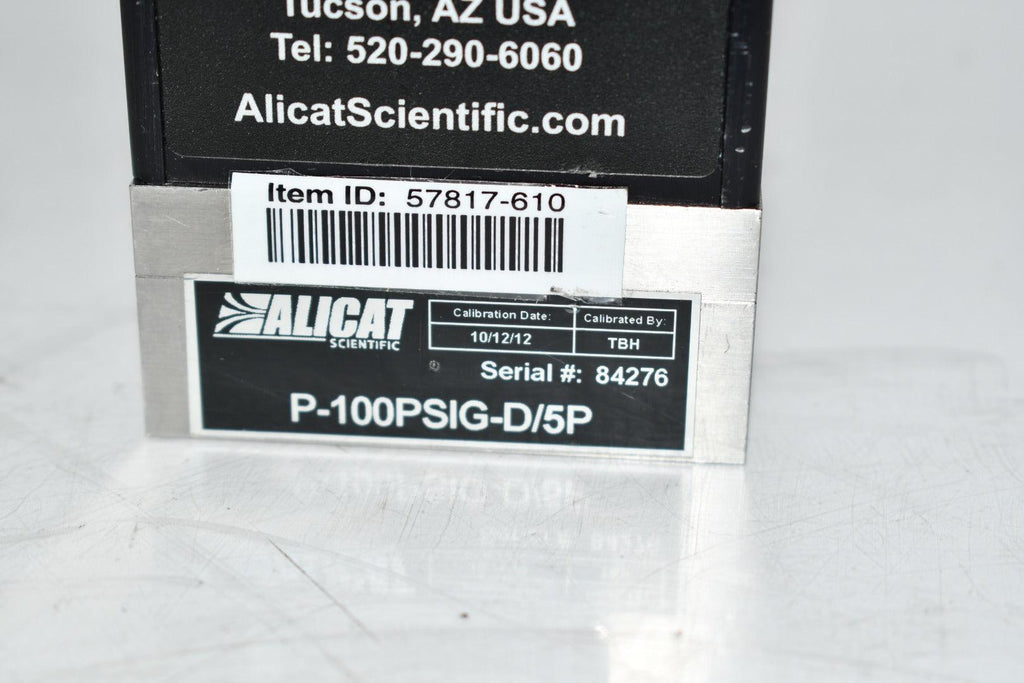 Alicat Scientific P100PSIGD/5P Pressure Controller Digital Mass Flow