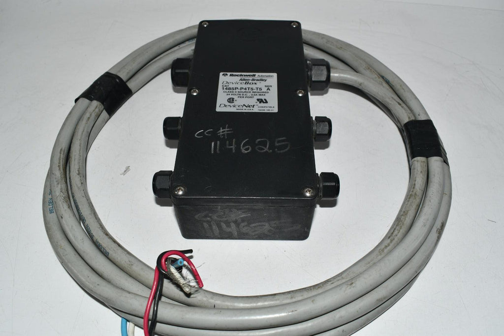 Allen Bradley 1485P-P4T5-T5 Device Box Ser. A With Cable DeviceNet – VB ...