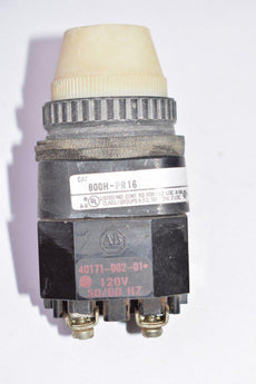 Allen Bradley 800H-PR16 White Pilot Light, 120V 50/60 Hz