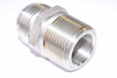 AN Stainless Threaded Hydraulic Adapter Fitting, Connector, 1-1/4'' Thread x 2-1/4'' OAL