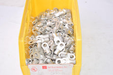 Approx 500 NEW J&J Electronics TR-4-56-2, 4 AWG #5/16'' Tubular Ring Terminal