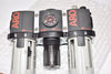 ARO 1/4'' Relieving FRL 1500 Series Polycarbonate Bowl with Gauge C38221-800 Filter Regulator