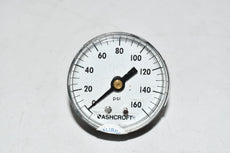Ashcroft 2'' Pressure Gauge 0-160 PSI Pressure Gauge 595-07 Dry