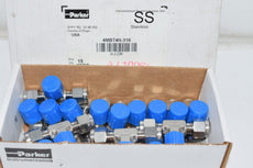 Box of 15 NEW PARKER 4MBT4N-316 Male Branch Tee, 1/4'' Tube Size, 1/4'' Pipe Size - Pipe Fitting, Metal, 1/2'' Hex Size