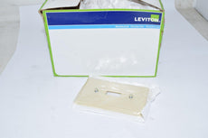 Box of 19 NEW Leviton 86001 020-000 1-Toggle Standard Size Wall Plate, 1 Gang Ivory