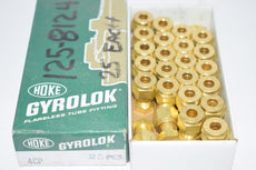 Box of 25 NEW HOKE Gyrolok 4CP CP Cap Fitting 1/4'' Brass