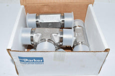 Box of 5 NEW Parker 16-16-16 MT-SS Instrument Pipe Fittings 1''